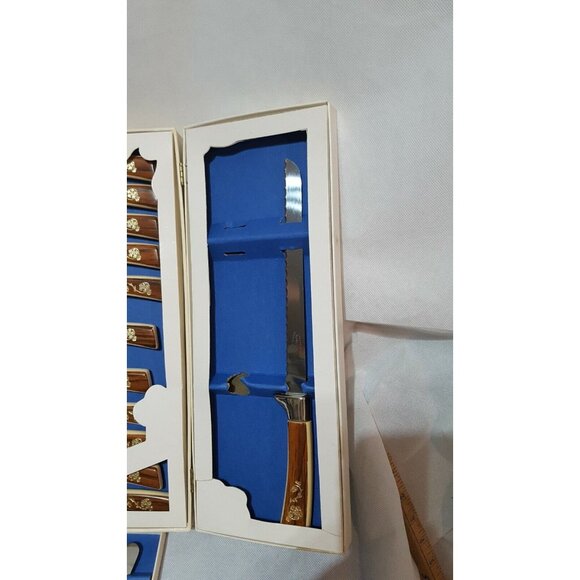 Sheffield English Blades 18 Piece Golden Prestige Cutlery Set Solid Stainless - Picture 6 of 11